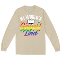 Mushroom 1 worlds gayest dad funny fathers day lgbt pride r Long Sleeve Tee - tuanDangUi