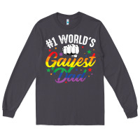 Smoke 1 worlds gayest dad funny fathers day lgbt pride r Long Sleeve Tee - tuanDangUi