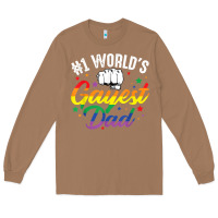 Toasted Coconut 1 worlds gayest dad funny fathers day lgbt pride r Long Sleeve Tee - tuanDangUi
