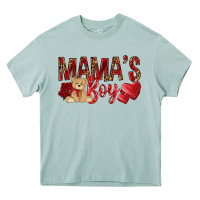 Arona mamas boy with leopard Heavy Core Tee - NancyCooperArtShop