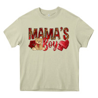 Mossy mamas boy with leopard Heavy Core Tee - NancyCooperArtShop