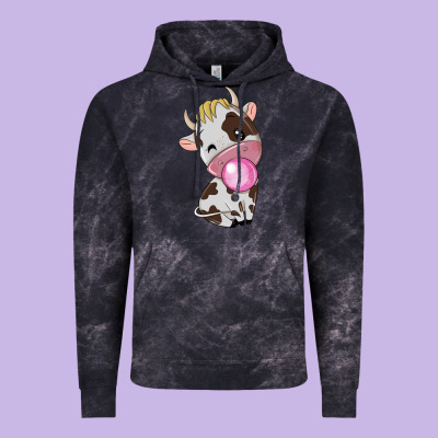 Cute Cow Vintage Hoodie Designed By Texasbilliewilder