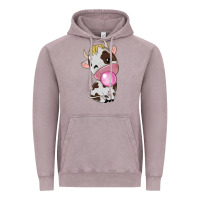 Vintage Zinc cute cow Vintage Hoodie - texasbilliewilder