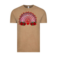 Vintage Coffee valentines day rainbow with roses Vintage Tee - RanaPortraitStore