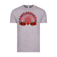 Vintage Zinc valentines day rainbow with roses Vintage Tee - RanaPortraitStore