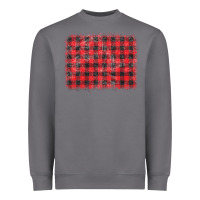 Storm distressed buffalo plaid background Heavyweight Sweatshirt - CowCowDesign