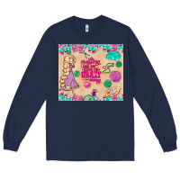 Navy sewing crafting each day keeps the crazy away Long Sleeve Tee - TumblerDesignByShophia