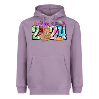 Lavender Happy Easter 2024 Heavyweight Hoodie - CowhideDigitalArt