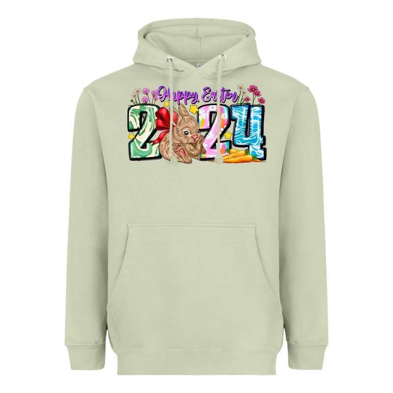 Happy Easter 2024 Heavyweight Hoodie by CowhideDigitalArt | Teevron