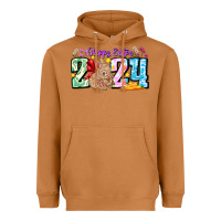 Meerkat Happy Easter 2024 Heavyweight Hoodie - CowhideDigitalArt
