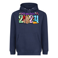 Navy Happy Easter 2024 Heavyweight Hoodie - CowhideDigitalArt