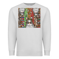 Dove Grey easter Premium Sweatshirt - CowhideDigitalArt