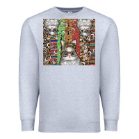Heather Grey easter Premium Sweatshirt - CowhideDigitalArt