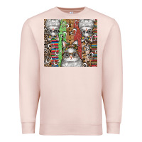 Pale Pink easter Premium Sweatshirt - CowhideDigitalArt