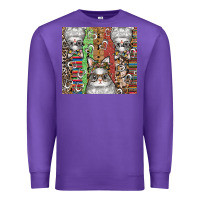 Purple easter Premium Sweatshirt - CowhideDigitalArt
