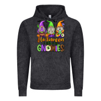 Vintage Black halloween with my gnomies Vintage Hoodie - texasbilliewilder