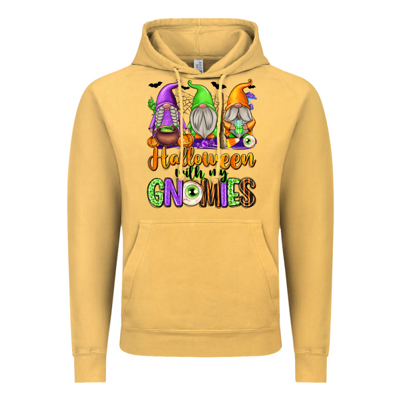 Halloween With My Gnomies Vintage Hoodie by texasbilliewilder | Teevron