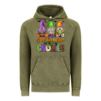 Vintage Olive halloween with my gnomies Vintage Hoodie - texasbilliewilder