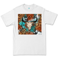 White Western with bull skull Premium Tee - NancyCooperArtShop