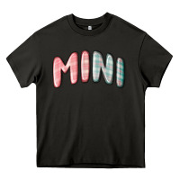 Asphalt mini christmas plaid Heavy Core Tee - MaliasSmallBusiness