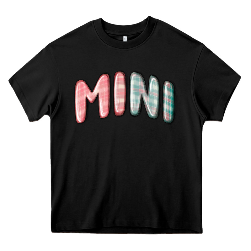 Mini Christmas Plaid Heavy Core Tee by MaliasSmallBusiness | Teevron