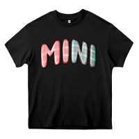Black mini christmas plaid Heavy Core Tee - MaliasSmallBusiness