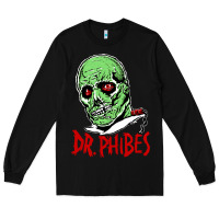 Black dr. phibes Long Sleeve Tee - tuanDangUi