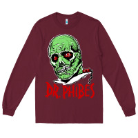 Burgundy dr. phibes Long Sleeve Tee - tuanDangUi