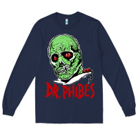 Navy dr. phibes Long Sleeve Tee - tuanDangUi
