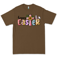 Cacao Happy Easter With Cross Premium Tee - RanaPortraitStore