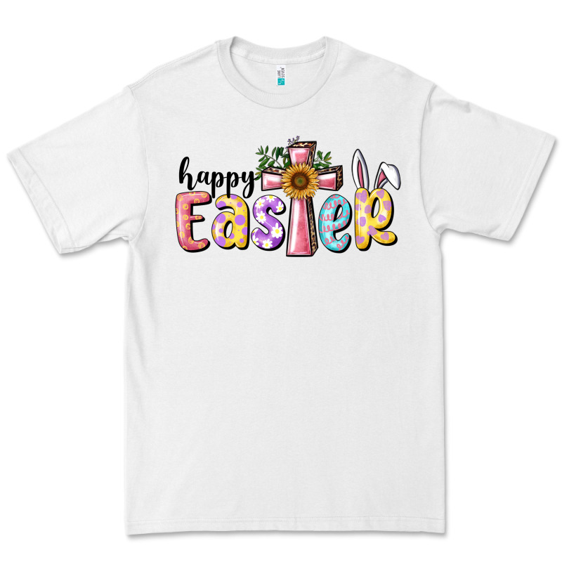 Happy Easter With Cross Premium Tee by RanaPortraitStore | Teevron