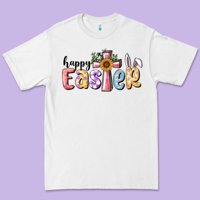 Happy Easter With Cross Premium Tee Designed By Ranaportraitstore