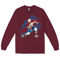 Burgundy nathan mackinnon Long Sleeve Tee - tuanDangUi