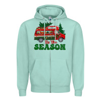 Seafoam christmas 'tis the season Zipper Hoodie - BundleAndBundleShop