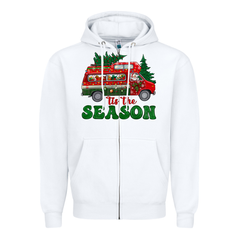 Christmas 'tis The Season Zipper Hoodie by BundleAndBundleShop | Teevron