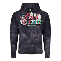 Cloud Black blessed teacher school Vintage Hoodie - NancyCooperArtShop
