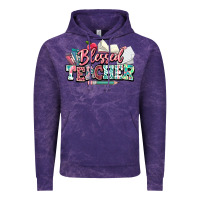 Cloud Purple blessed teacher school Vintage Hoodie - NancyCooperArtShop