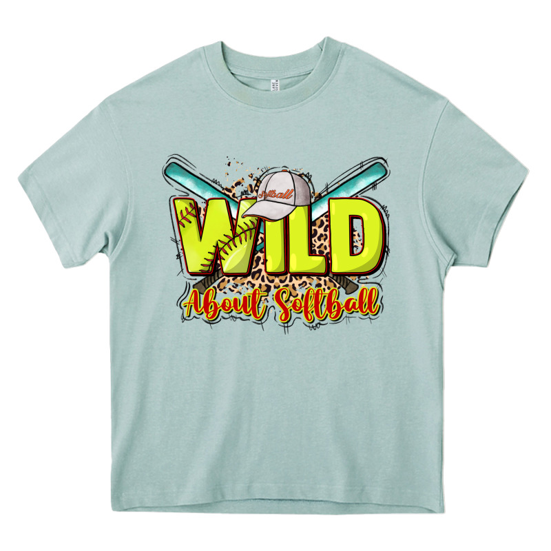 Wild About Softball Heavy Core Tee by NancyCooperArtShop | Teevron