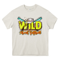 Cream wild about softball Heavy Core Tee - NancyCooperArtShop