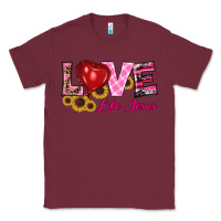 Burgundy valentine's day love like jesus Classic Tee - RanaPortraitStore