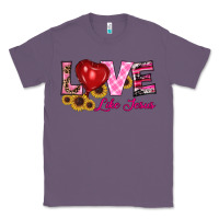Lavender valentine's day love like jesus Classic Tee - RanaPortraitStore
