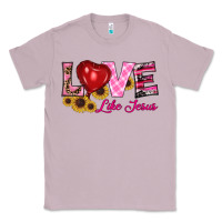 Lilac valentine's day love like jesus Classic Tee - RanaPortraitStore