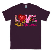 Plum valentine's day love like jesus Classic Tee - RanaPortraitStore