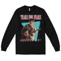 Black vintage style 80s tears for fears design Long Sleeve Tee - tuanDangUi
