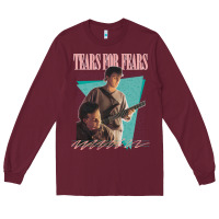 Vintage Style 80s Tears For Fears Design Long Sleeve Tee | Teevron