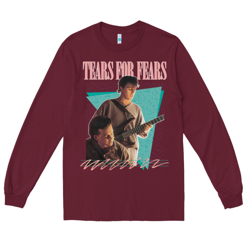 Vintage Style 80s Tears For Fears Design Long Sleeve Tee by tuanDangUi | Teevron