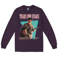Plum vintage style 80s tears for fears design Long Sleeve Tee - tuanDangUi