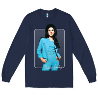 Navy bobbie gentry  vintage style fan design1 Long Sleeve Tee - tuanDangUi