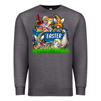 Charcoal Heather easter Premium Sweatshirt - CowhideDigitalArt