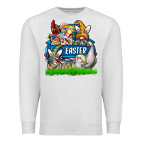 Oatmeal Heather easter Premium Sweatshirt - CowhideDigitalArt
